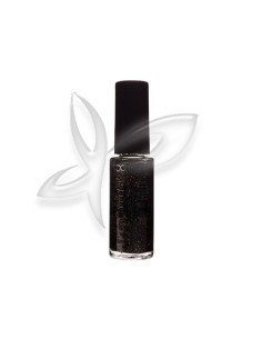 Preto com Gliter prata 7,5ml