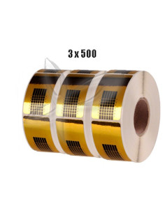 3 x Molde p/ unha Rectangular 500unid.